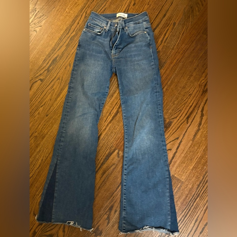 Frame Denim Blue Flare Jeans